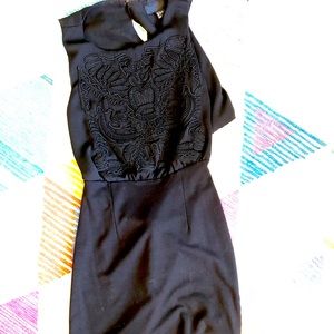 H&M Black Knee Length Dress